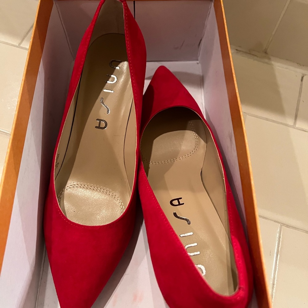 Unisa Red Women's Heels